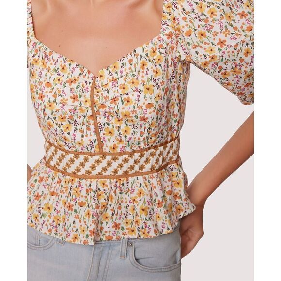 NWT LOST + WANDER SPRING SUNRISE TOP $88 - Picture 3 of 7